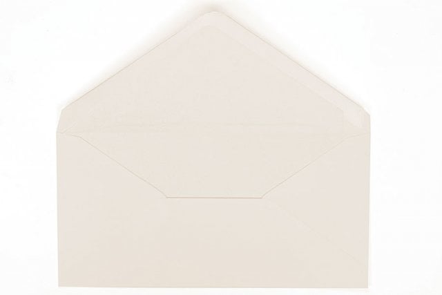 Enveloppes DIN long, Crème-Blanc avec doublure intérieure