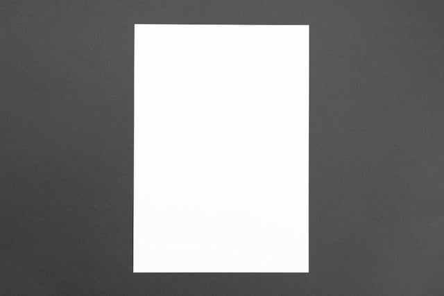Papier de construction DIN A4, lot de 10, blanc