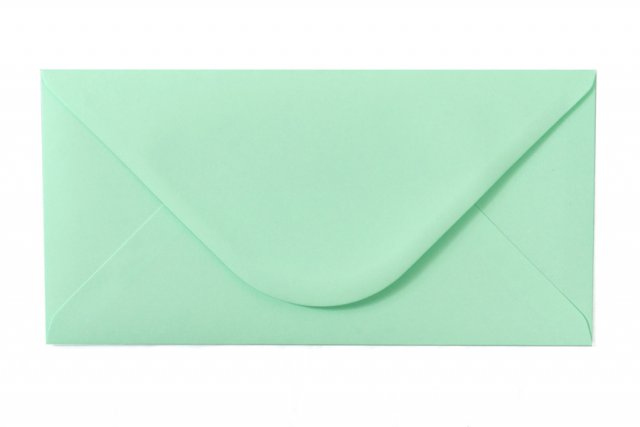 Enveloppes DIN long, Vert pastel