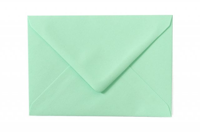 Enveloppes DIN C6, vert pastel