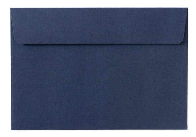 Enveloppes DIN C6 autocollantes, bleu foncé