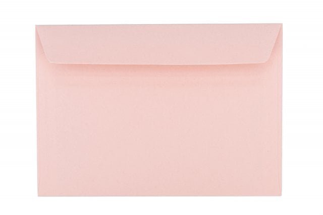 Enveloppes DIN C6 autocollantes, rose pâle