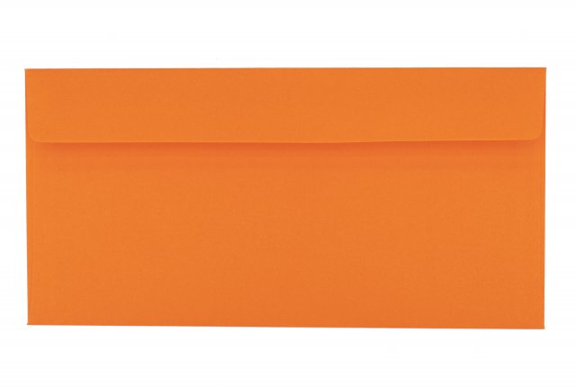 Enveloppes DIN Lang autocollantes, orange
