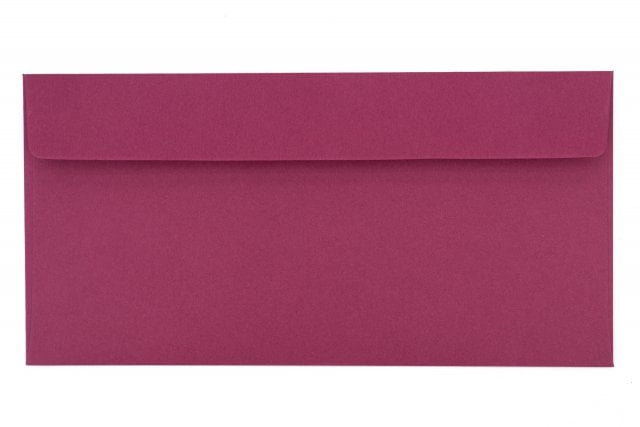 Enveloppes DIN long adhésives, framboise