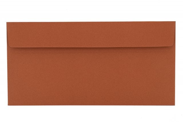 Enveloppes DIN long adhésives, Terracota