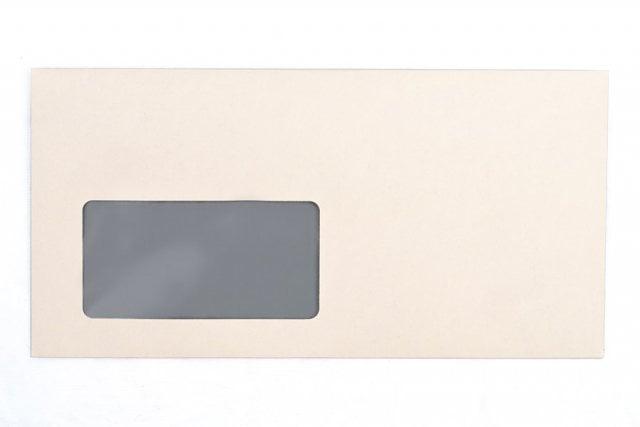 Enveloppes DIN long avec fenêtre, impression Crème