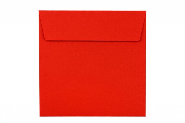 Enveloppes Carré 160x160 mm, Rouge