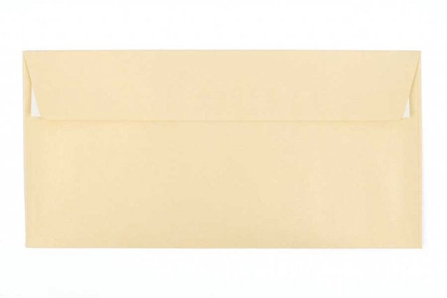 Enveloppes DIN long adhésives, nacre champagne