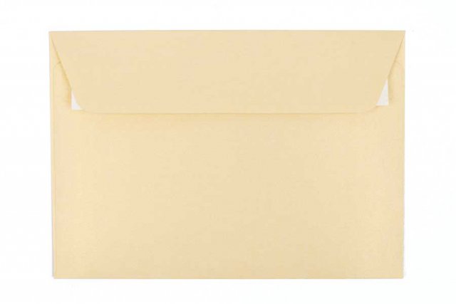 Enveloppes DIN C6 autocollantes, nacre champagne
