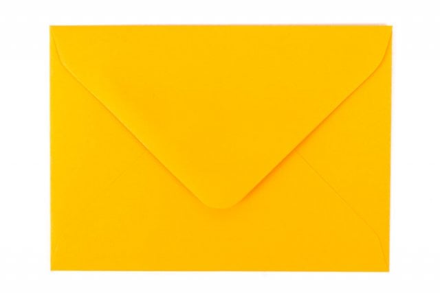 Enveloppes DIN C7, jaune profond