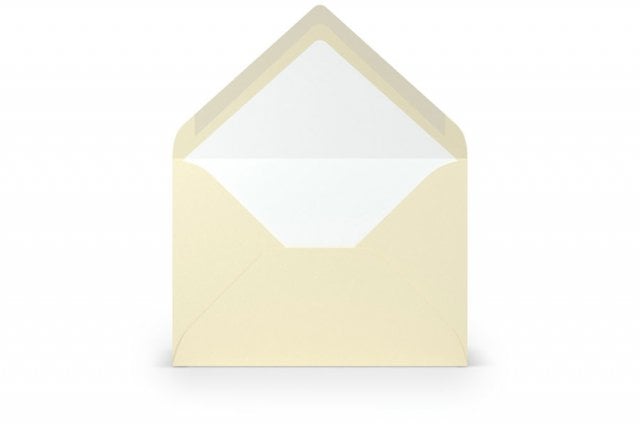 Enveloppes DIN B6, Crème doublée