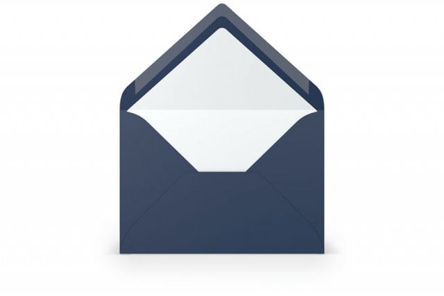 Enveloppes DIN B6, doublées bleu foncé