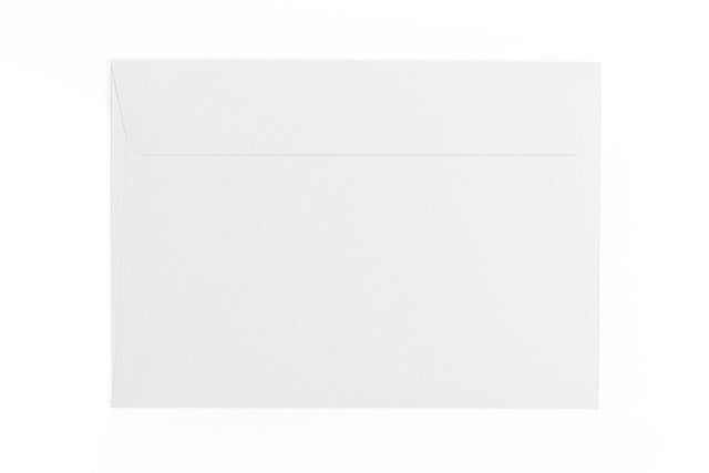 Enveloppes DIN B6 autocollantes, blanches