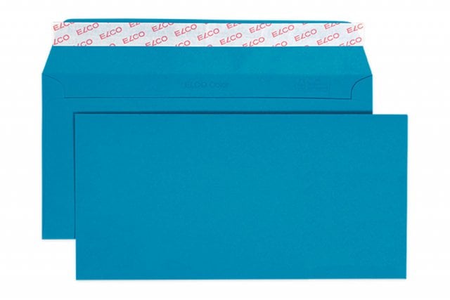 Enveloppes Elco DIN Lang+ autocollantes, bleu roi