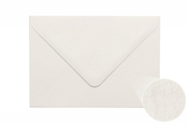 Enveloppes DIN C6, blanches, structure martelée