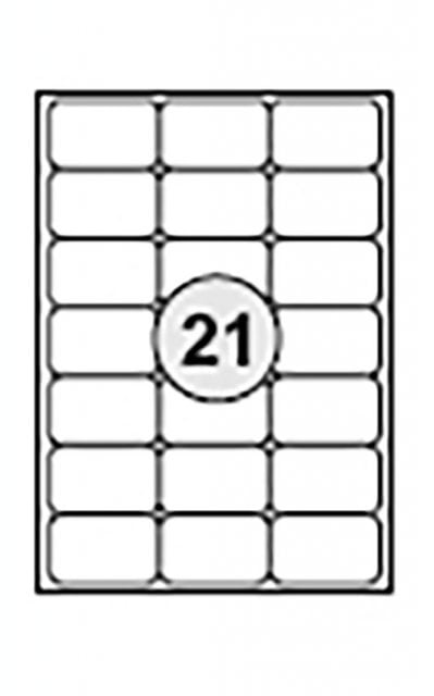 Étiquettes 63,5 x 38,1 mm