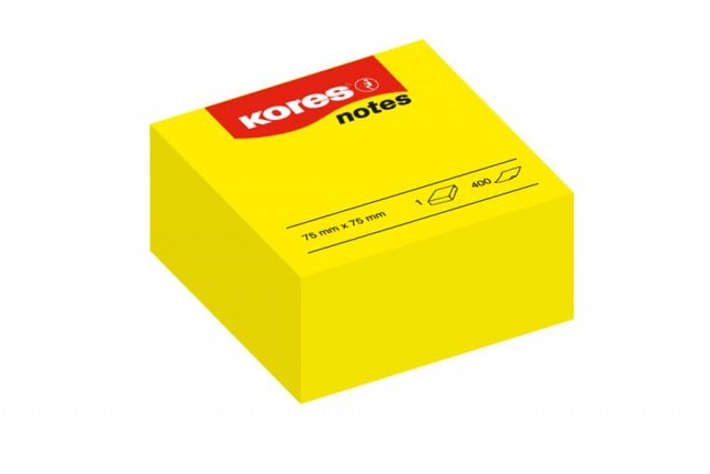 Notes adhésives jaunes