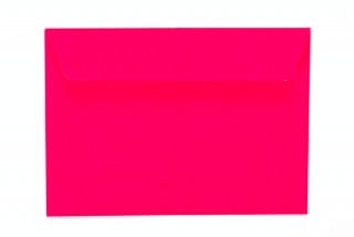Enveloppes DIN C6 autocollantes, Neon Pink
