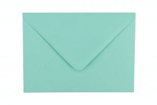 Enveloppes DIN B6, bleu-vert