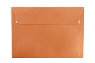 Enveloppes DIN C6 autocollantes, nacre cuivre