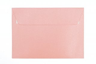Enveloppes DIN C6 autocollantes, nacre rose