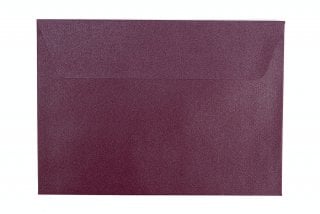 Enveloppes DIN C6 autocollantes, nacre baie