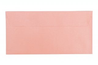 Enveloppes DIN long adhésives, rose nacré