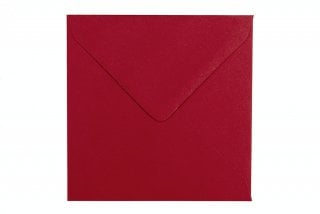 Enveloppes Carré 130x130 mm, Rouge foncé