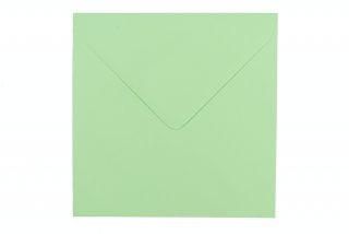 Enveloppes Carré 155x155 mm, Vert clair