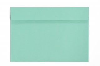 Enveloppes DIN C5 autocollantes, bleu-vert