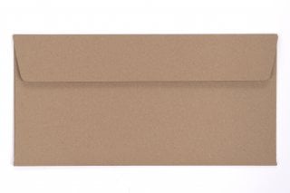 Enveloppes DIN Lang autocollantes, papier kraft