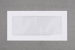 Enveloppes DIN long avec fenêtre panoramique, blanc