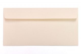 Enveloppes DIN long adhésives, crème
