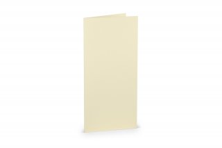 Cartes pliables DIN long, crème