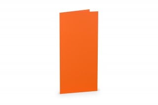 Cartes pliables DIN long, Orange