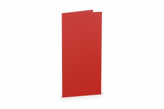 Cartes pliables DIN long, rouge