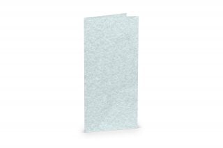 Cartes pliables DIN long, marbrées bleu aqua
