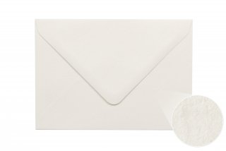 Enveloppes DIN B6, blanches, structure martelée