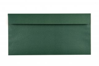 Enveloppes DIN long adhésives, impression vert foncé