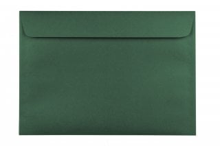 Enveloppes DIN C5 autocollantes, impression vert foncé