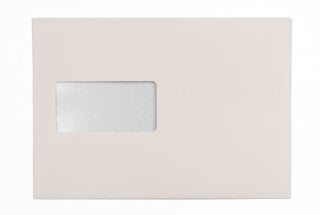 Enveloppes DIN C5 autocollantes avec fenêtre, impression crème