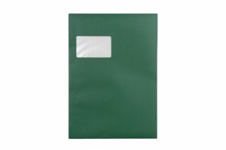 Enveloppes DIN C4 adhésives avec fenêtre, impression vert foncé