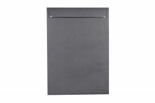 Enveloppes DIN C4 adhésives, impression gris foncé