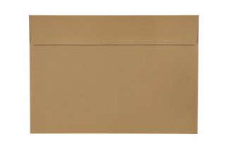 Enveloppes DIN C5 autocollantes, marron