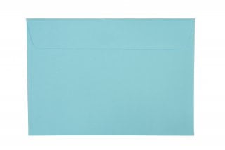 Enveloppes DIN C5 autocollantes, bleu moyen