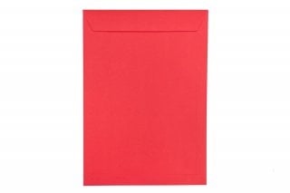 Enveloppes DIN C4 adhésives, rouge