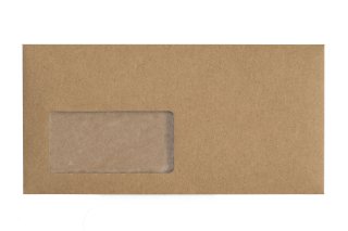 Enveloppes DIN long avec fenêtre, papier kraft