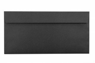 Enveloppes DIN long adhésives, impression noire