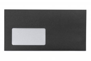 Enveloppes DIN long avec fenêtre, impression noire