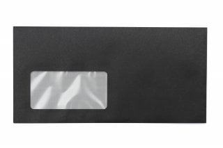 Enveloppes DIN Lang+ avec fenêtre, impression noire